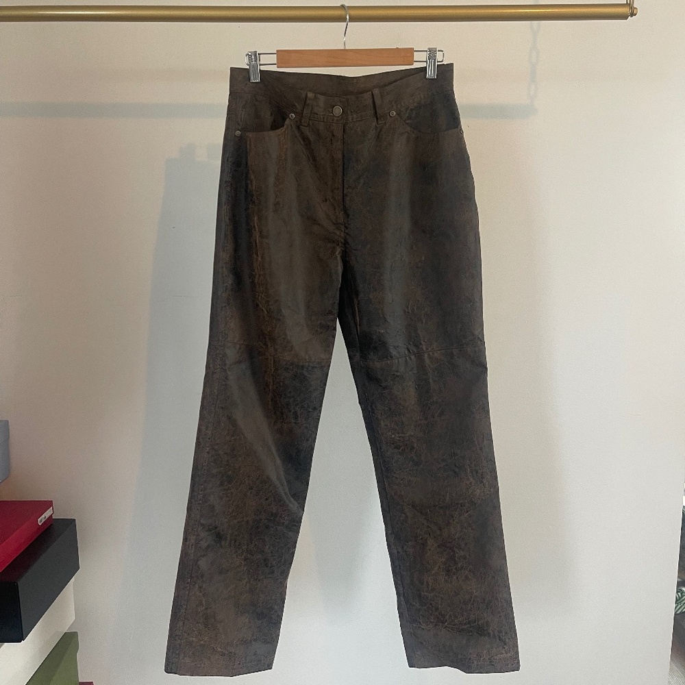 Woolwich brown saddle pants